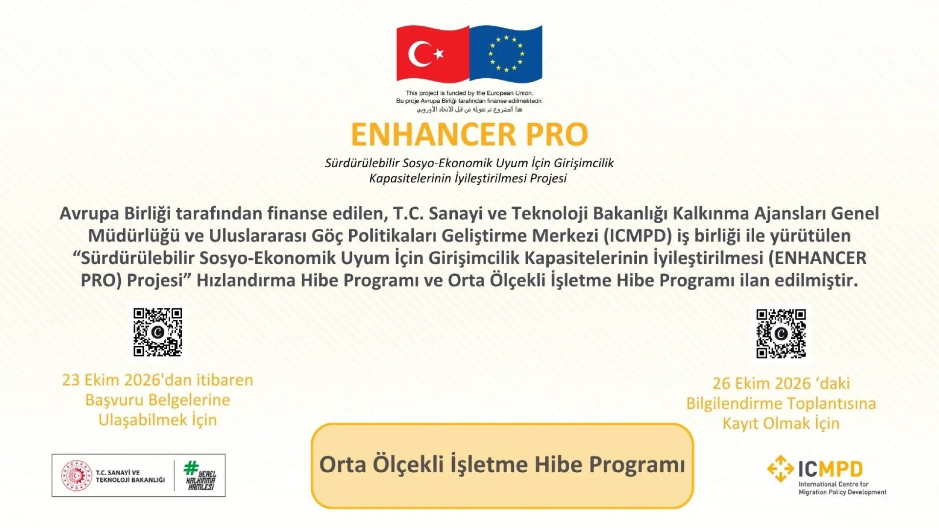 ENHANCER PRO Projesi Orta Ölçekli İşletme Hibe Programı Yayınlandı!