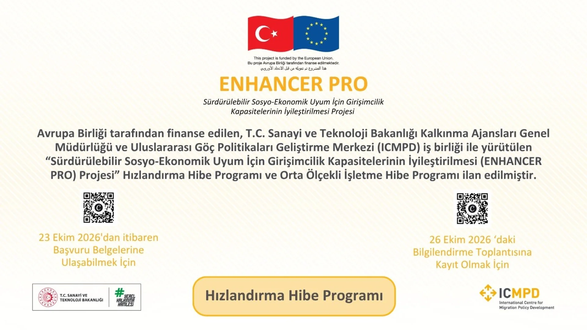 ENHANCER PRO Hızlandırma Hibe Programı Yayınlandı!